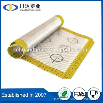 FDA Reusable Aniti slip Hot Sell Food Grade easy to use silicone abking mat for kitchen